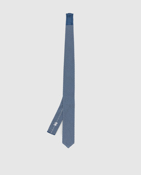 Stefano Ricci Children's light blue patterned silk tie YCRMTSR8189