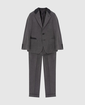 Stefano Ricci Children's gray suit Y1SF37190CCT004A
