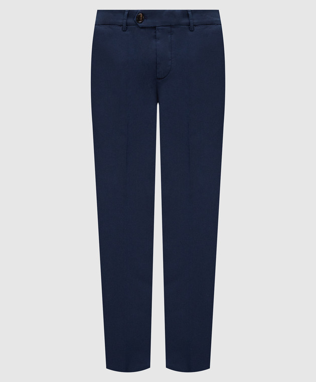 Brunello Cucinelli - Navy blue pants M289LI1770 - shop with