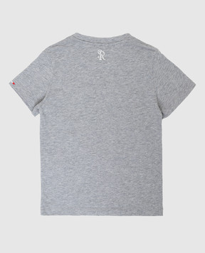 Stefano Ricci Children's gray t-shirt with embroidery YNH8400340803