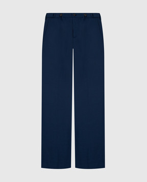 Stefano Ricci Children's blue wool trousers Y3T0900000W501