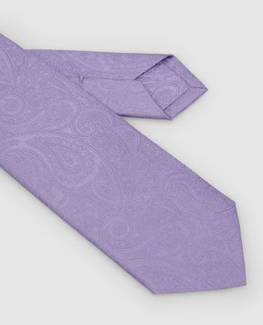 Stefano Ricci Children's silk lilac jacquard tie YCCX94102