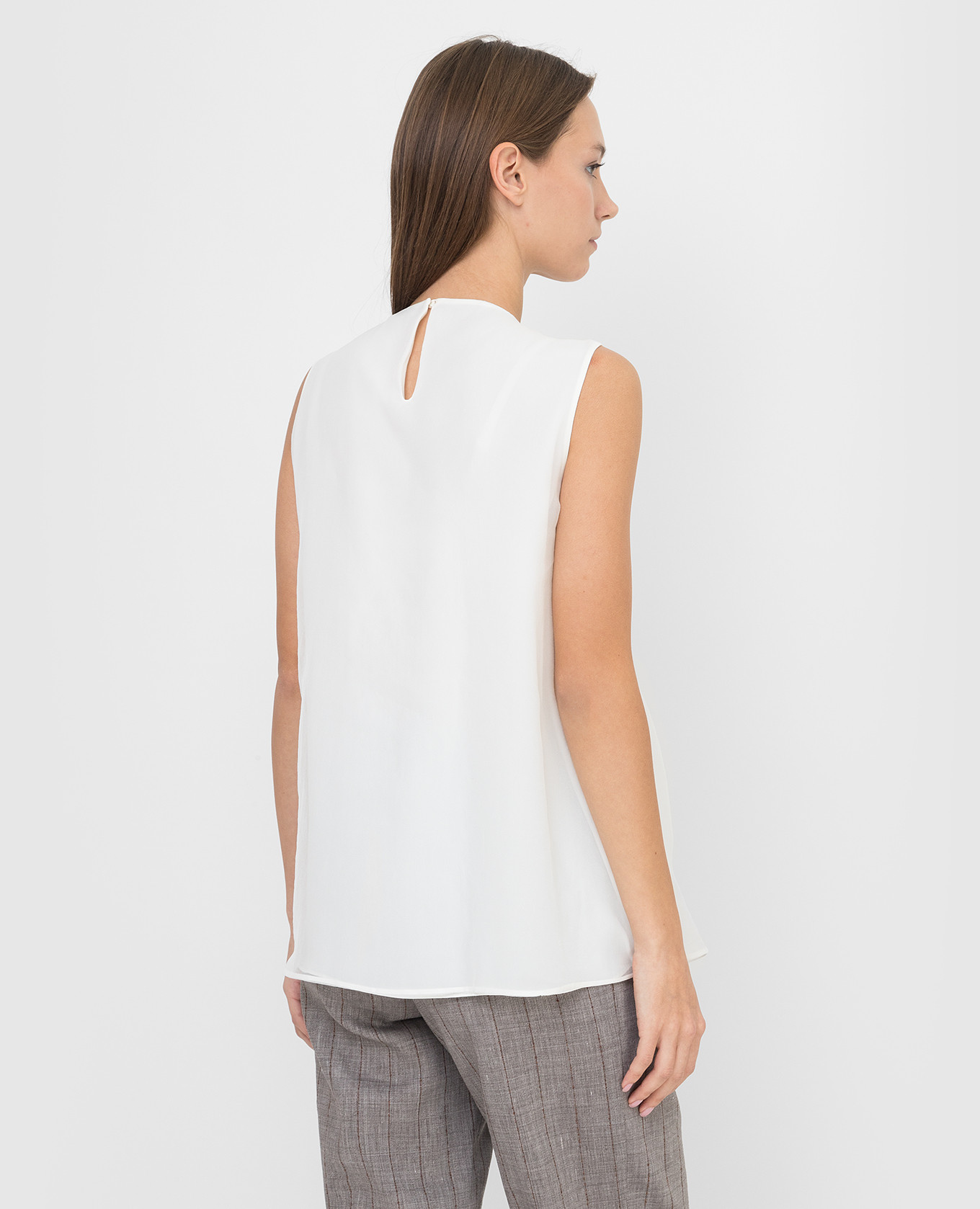 Silk blouse with chains Brunello Cucinelli 4