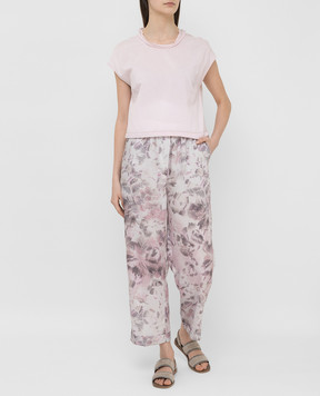 Peserico Light pink pants P0403604763
