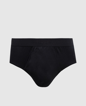 Stefano Ricci Black briefs with logo SLM2COTTON