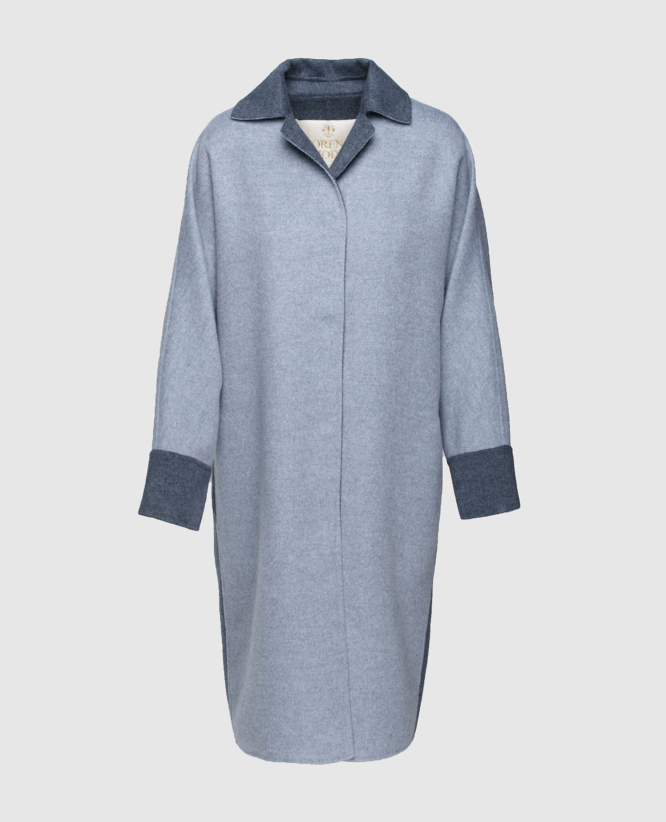 Blue wool coat florence mode