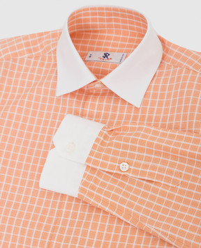 Stefano Ricci Children's orange plain shirt YC002316LJ1655