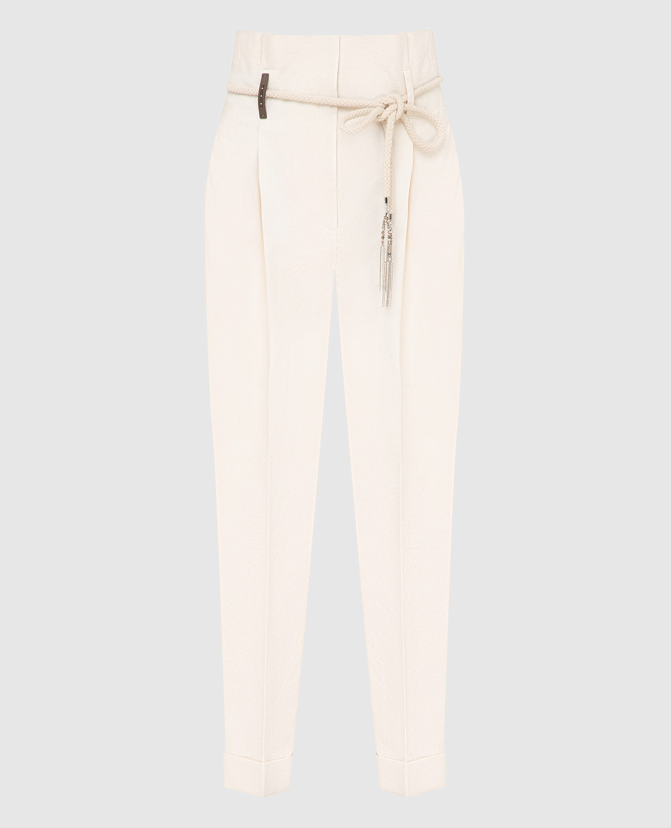 

High rise trousers Peserico, Beige