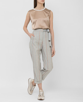 Peserico Gray trousers P0464306503