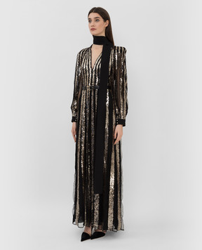 Elie Saab Patterned open back evening dress 12290