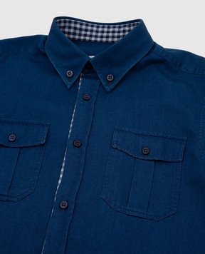 Stefano Ricci Children's dark blue shirt YAC6S00020EX1500