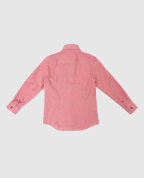 Stefano Ricci Children's red shirt in a pattern YC002677LJ1656