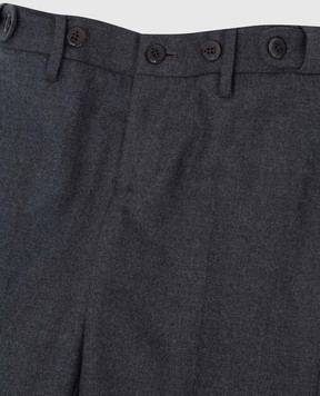 Stefano Ricci Children's dark gray wool trousers Y1T0900000W0018C