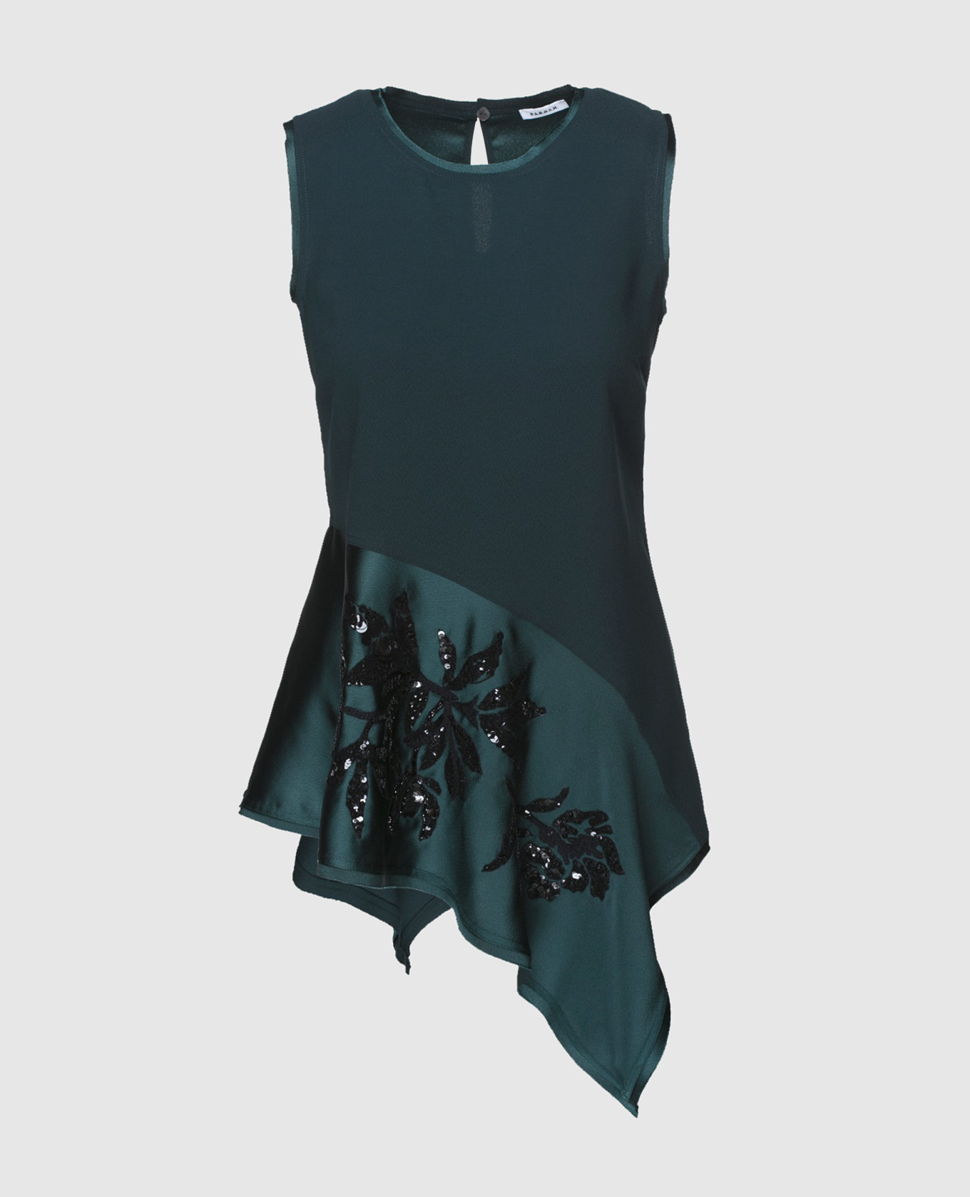 Emerald top with sequins