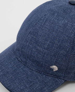 Stefano Ricci Children's cap in silk and cashmere with logo YVFP5190PHC5025
