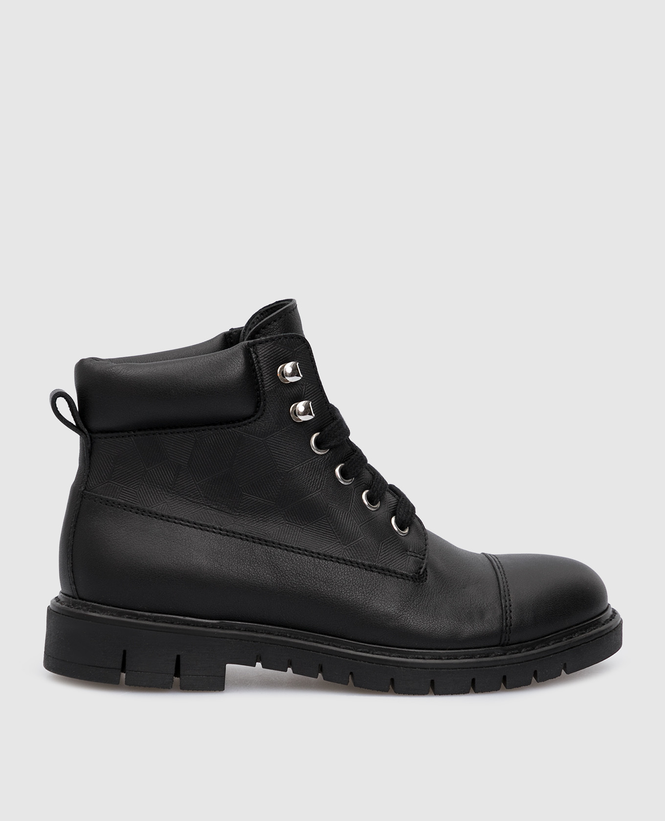 

Children's black leather boots Stefano Ricci
