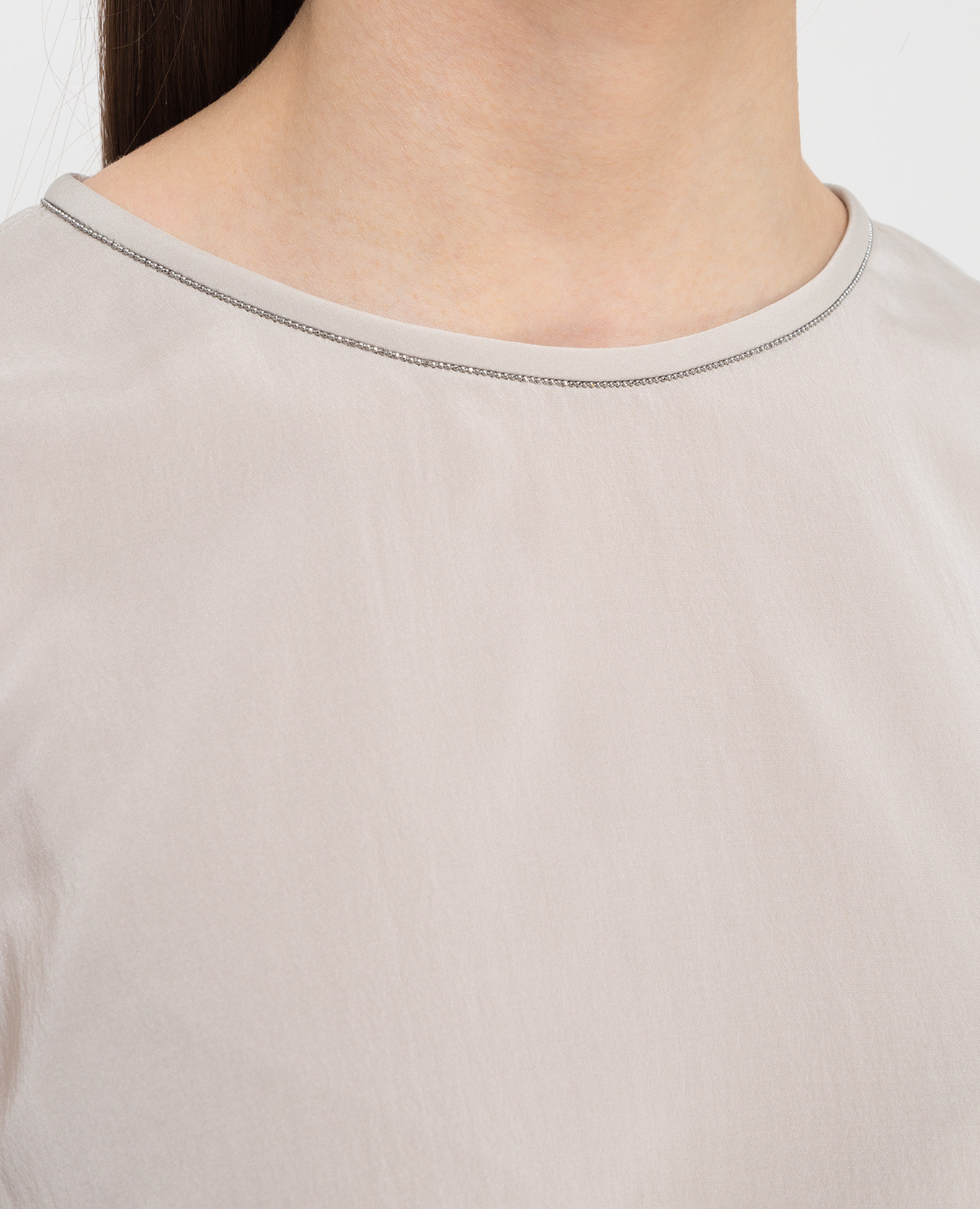 Silk top with chain Brunello Cucinelli 5