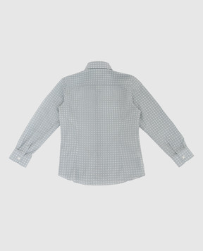Stefano Ricci Children's gray shirt in a pattern YC002685SC1654