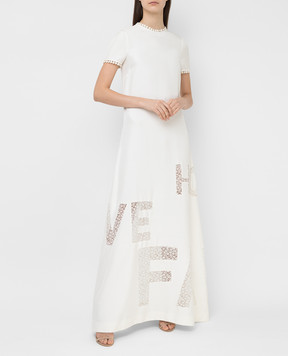 Veronique Branquinho Light beige silk dress VPG413AVG401A