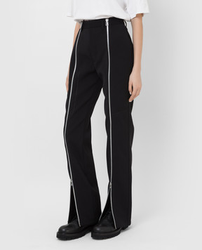 Bottega Veneta Black pants made of wool 681895V0IV0