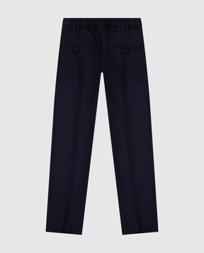 Stefano Ricci Children's dark blue wool trousers Y2T0950000160509