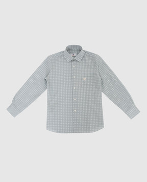 Stefano Ricci Children's gray shirt in a pattern YC002685SC1654
