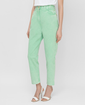 Balmain Green jeans VF15700D090