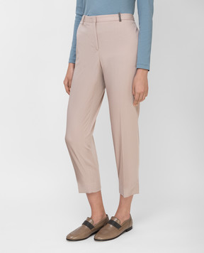 Fabiana Filippi Beige wool trousers PAD220B889