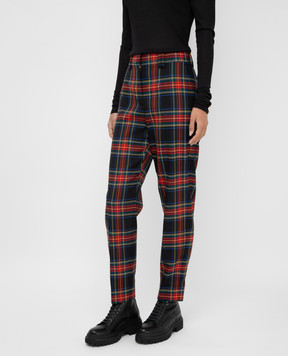 Balmain Black wool trousers UF15172W085