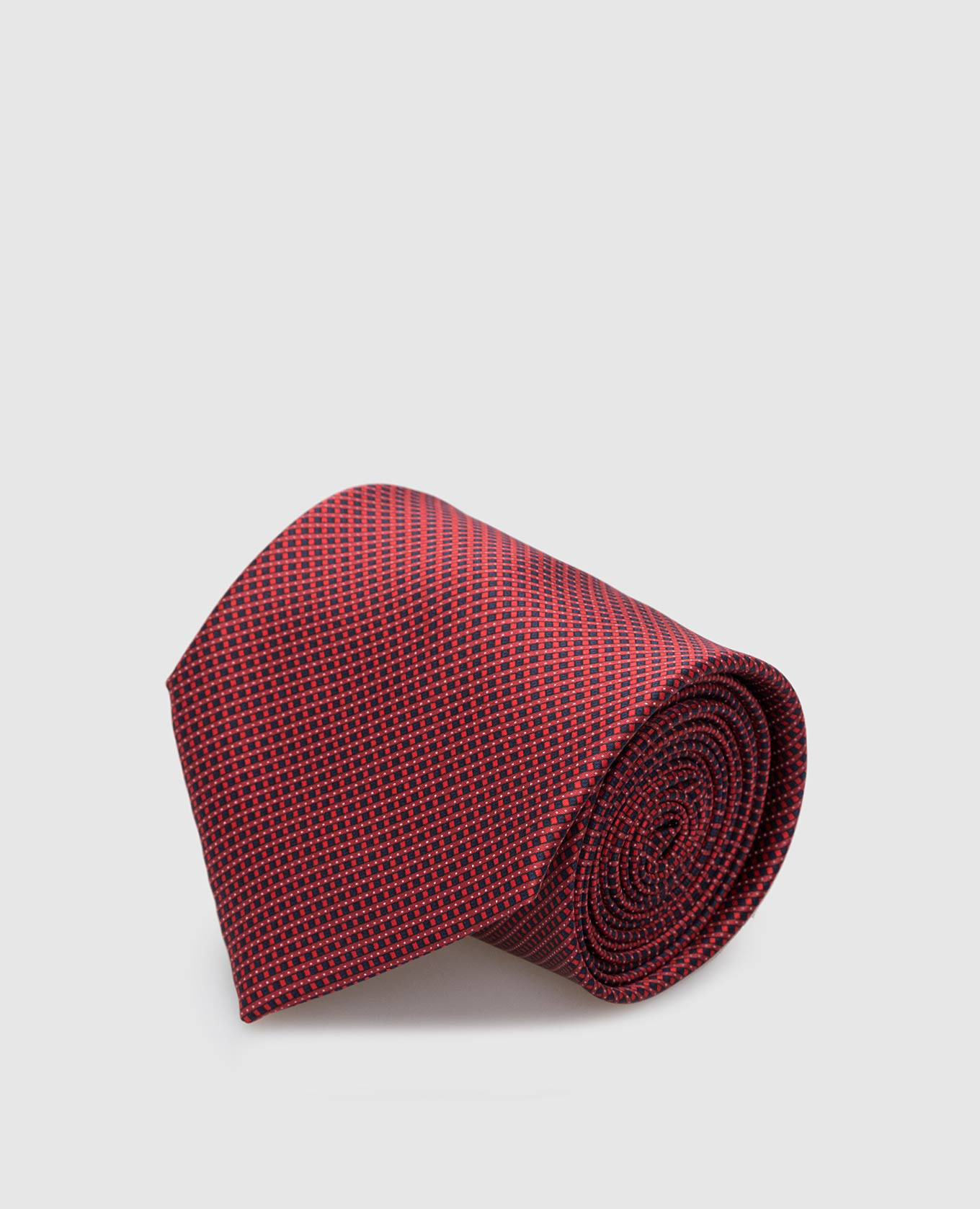 

Red silk tie in a geometric pattern Stefano Ricci, Красный