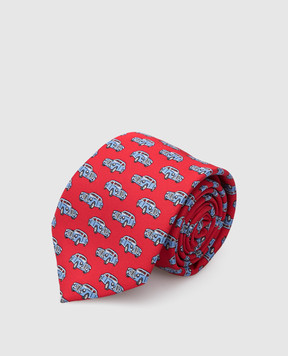 Stefano Ricci Children's red silk set of patterned tie and shawl YDHNG400