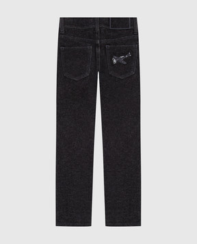 Stefano Ricci Children's jeans with embroidery YST74000401656