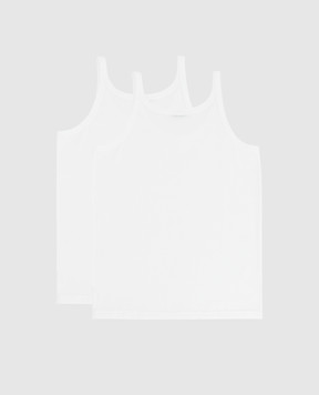 Dolce&Gabbana Children's set of white T-shirts L4J702G7OCU