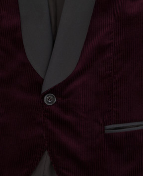 Brunello Cucinelli Children's burgundy corduroy jacket BL463GS04B