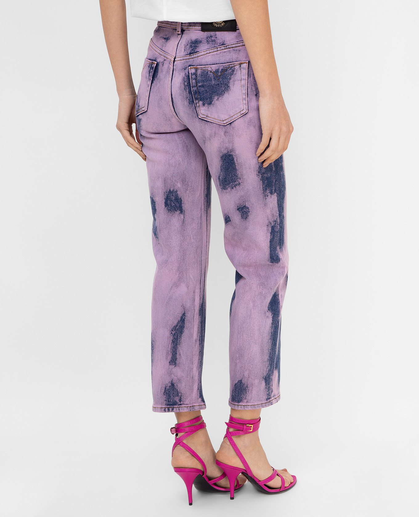 Lilac tie-dye jeans Versace Jeans Couture 4