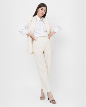 Brunello Cucinelli Light Beige Banana Pants MF591P7958