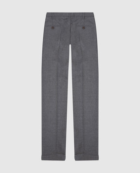 Stefano Ricci Children's gray wool trousers Y3T0900000W610