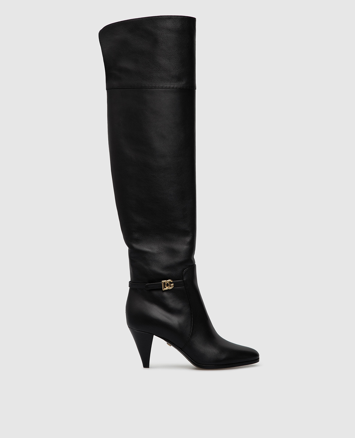 

Black leather over the knee boots Dolce&Gabbana