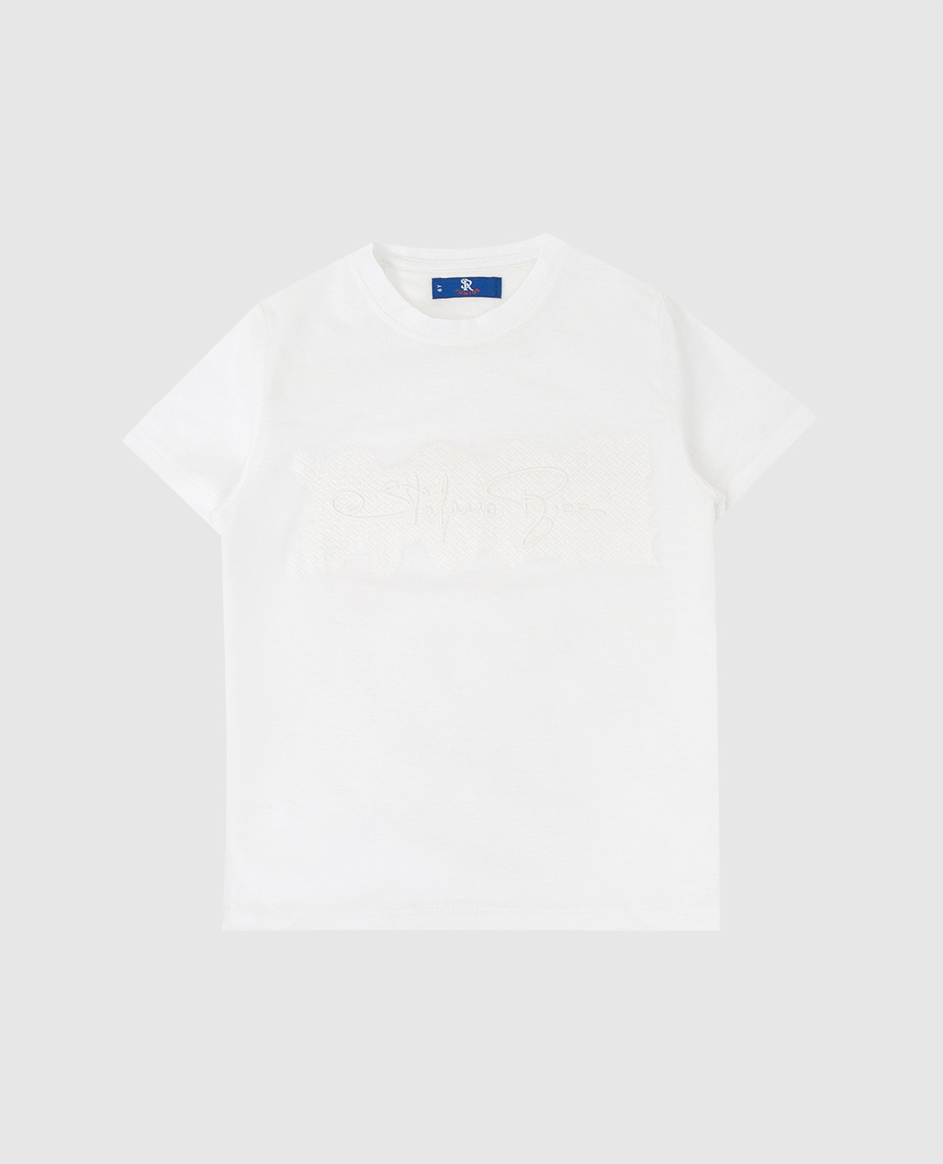 

Children's white T-shirt with logo Stefano Ricci