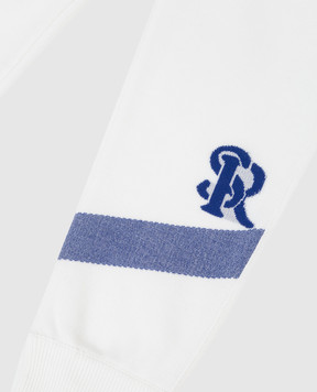 Stefano Ricci Monogram Baby White Joggers KY16014P3PY21105