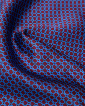 Stefano Ricci Children's blue patterned silk scarf YFZ2537030