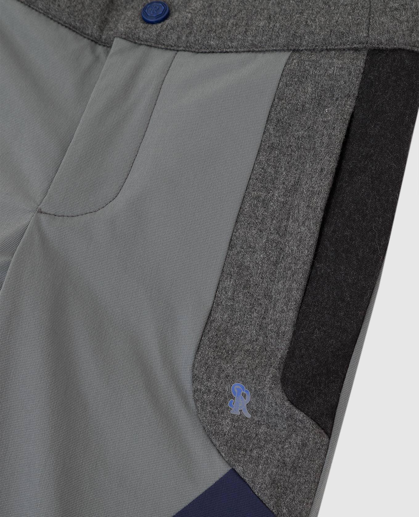 

Children's trousers with contrasting inserts Stefano Ricci, Grey
