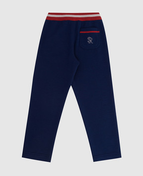 Stefano Ricci Children's sweatpants in patterned wool KY06012PTDY20304