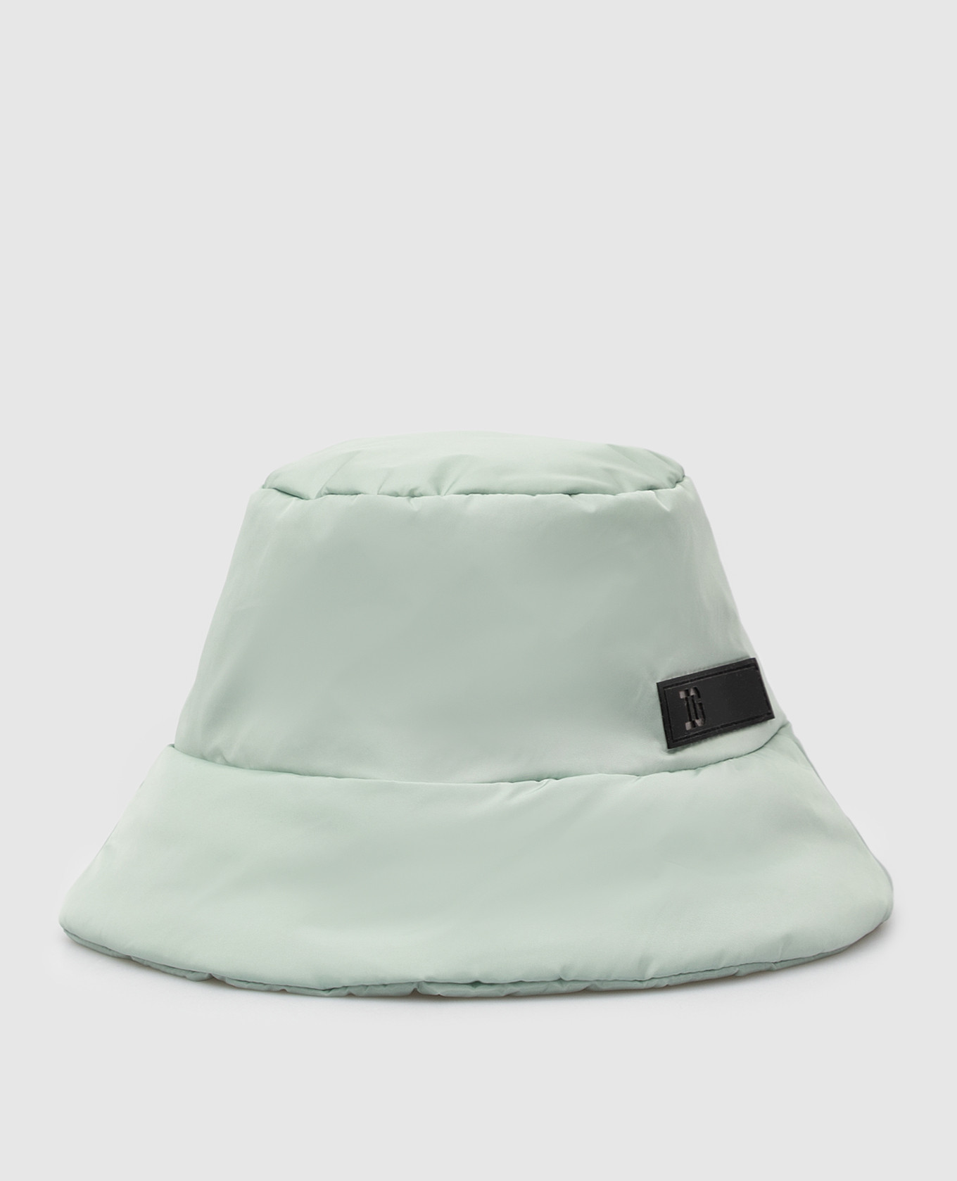 Children's panama mint color with a patch il gufo