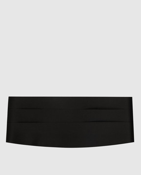 Stefano Ricci Black silk cummerbund GF01UUNIR