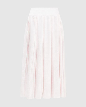 Balmain Pleated culottes in logo monogram pattern WF1PQ011I677