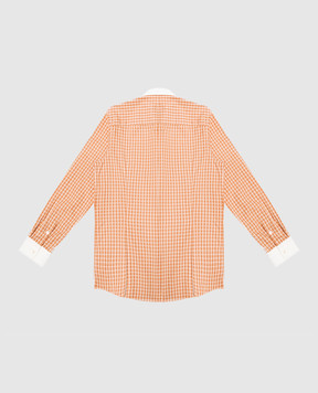 Stefano Ricci Children's orange plain shirt YC002316LJ1655