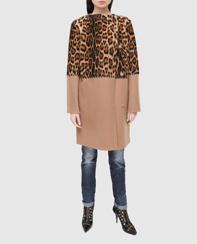 Yves Salomon Beige wool and cashmere coat 8WYM00590CDPL