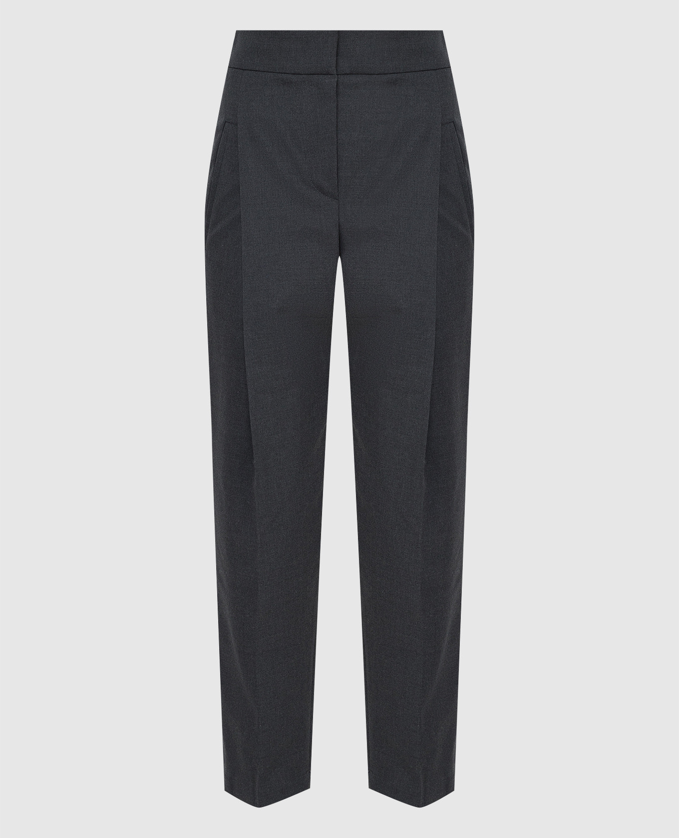 

Charcoal pleated trousers Brunello Cucinelli, Серый