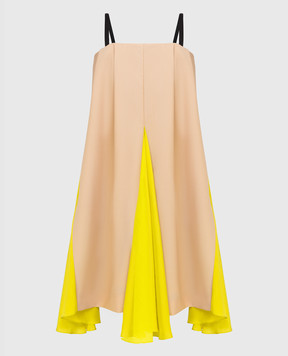 NINA RICCI Wool and silk dress with contrasting panels 21ECRO011WV0303